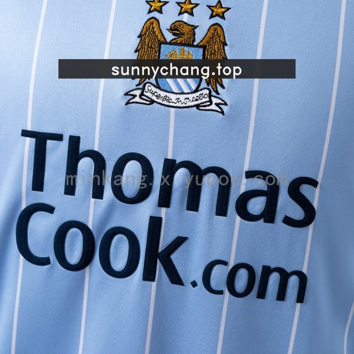 2008/09 Manchester City Home Retro Shirt - 图片 4