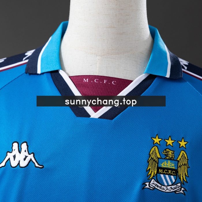 Retro Manchester City 97/99 Home Jersey - 图片 7