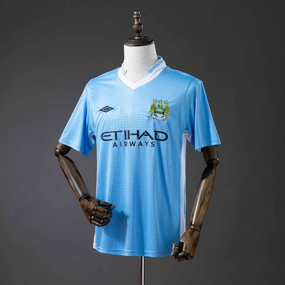 JER-3736_1 Manchester City 2011-2012 Home Retro Shirt - 图片 1