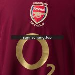 Arsenal 2005-2006 Home Retro Long Sleeve Jersey - 图片 5