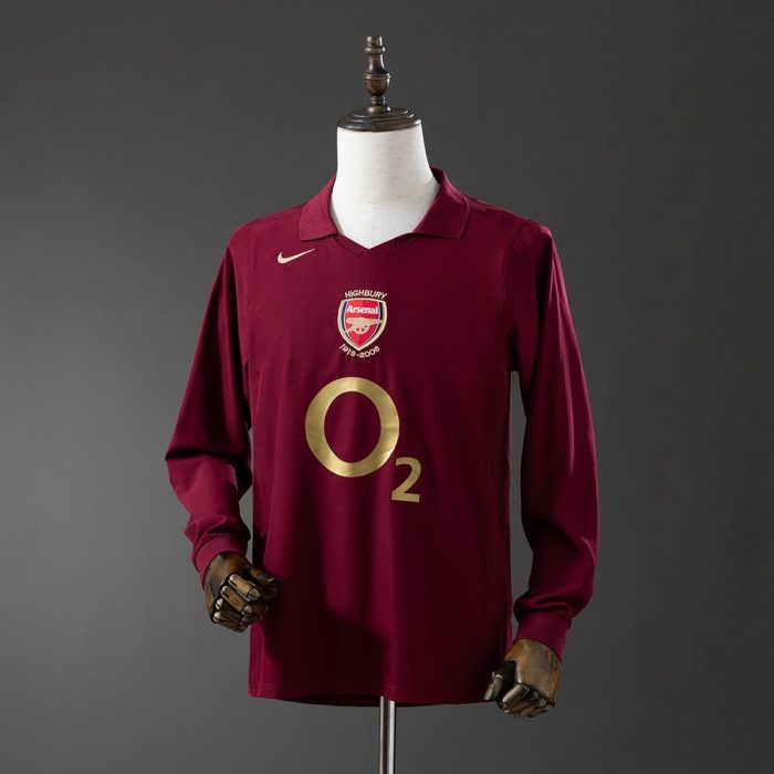 Arsenal 2005-2006 Home Retro Long Sleeve Jersey - 图片 8