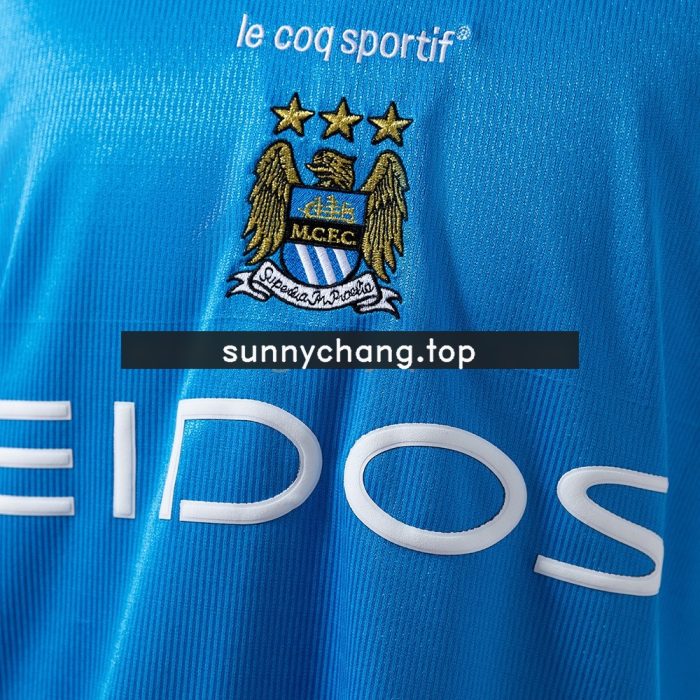 Manchester City 1999-2001 Home Retro Jersey S-XXL - 图片 4