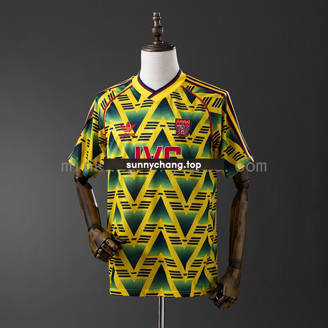 JER-3739_1 Arsenal 1991-1993 Away Retro Jersey S-XXL - 图片 1