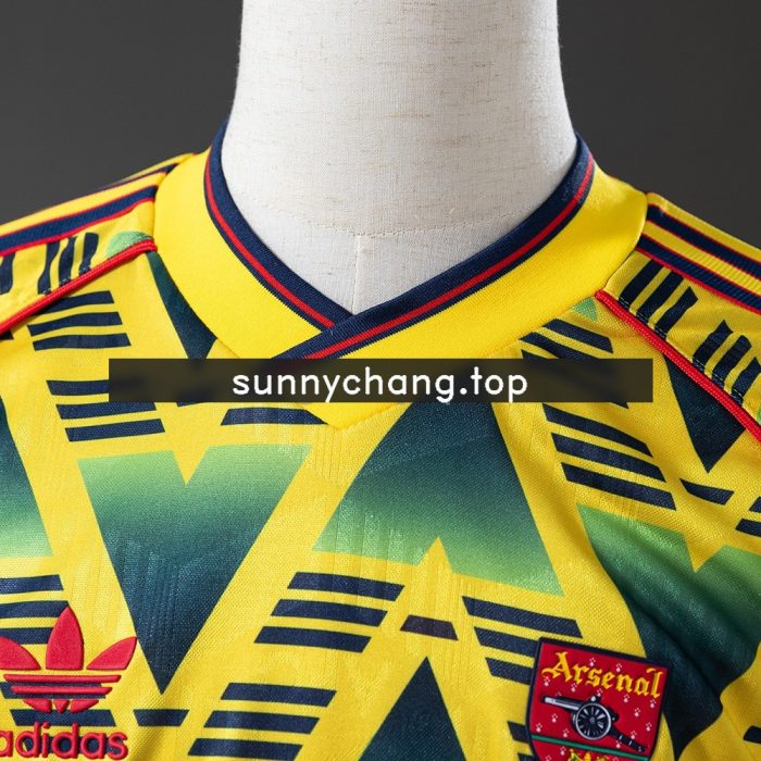 Arsenal 1991-1993 Away Retro Long Sleeve Jersey - 图片 6