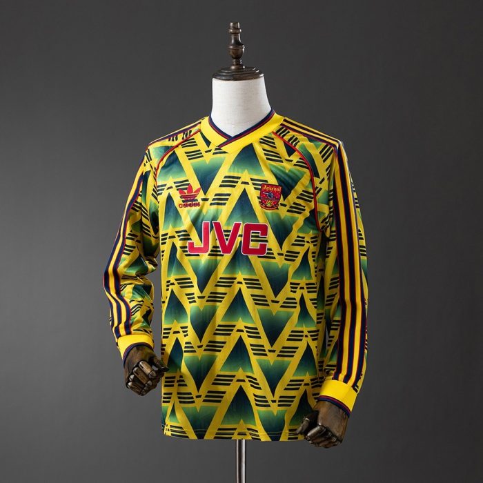 Arsenal 1991-1993 Away Retro Long Sleeve Jersey - 图片 8