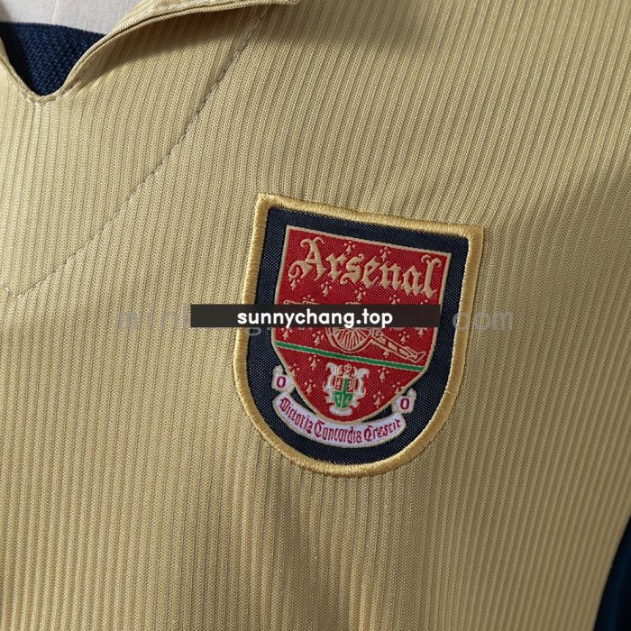 Arsenal 2001/2002 Away Long Sleeve Retro Jersey - 图片 5