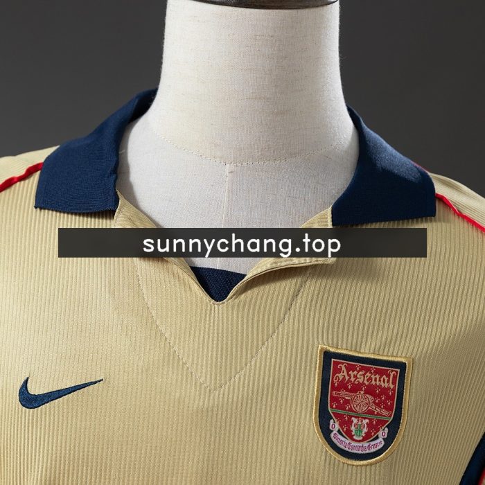 Arsenal 2001/2002 Away Long Sleeve Retro Jersey - 图片 7