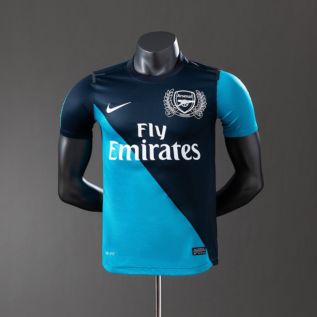 JER-3749_1 Arsenal 2011/12 Away Player Version Retro Jersey - 图片 1