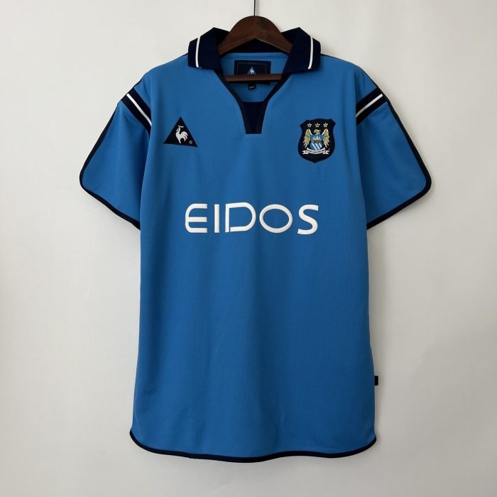 Manchester City 2001/2002 Home Retro Shirt S-XXL - 图片 3