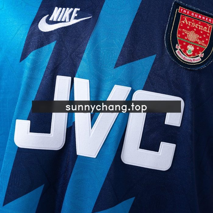 Arsenal 1995-1996 Away Retro Long Sleeve Jersey - 图片 6