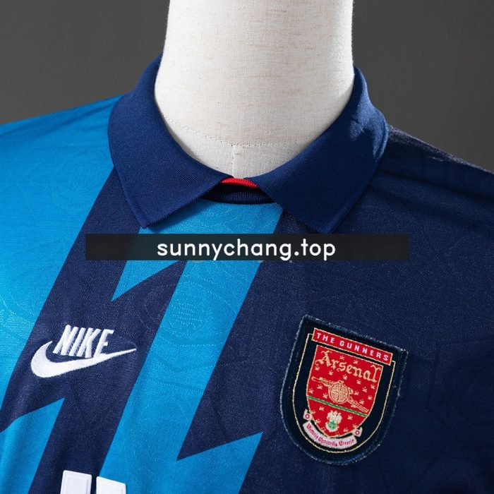 Arsenal 1995-1996 Away Retro Long Sleeve Jersey - 图片 7
