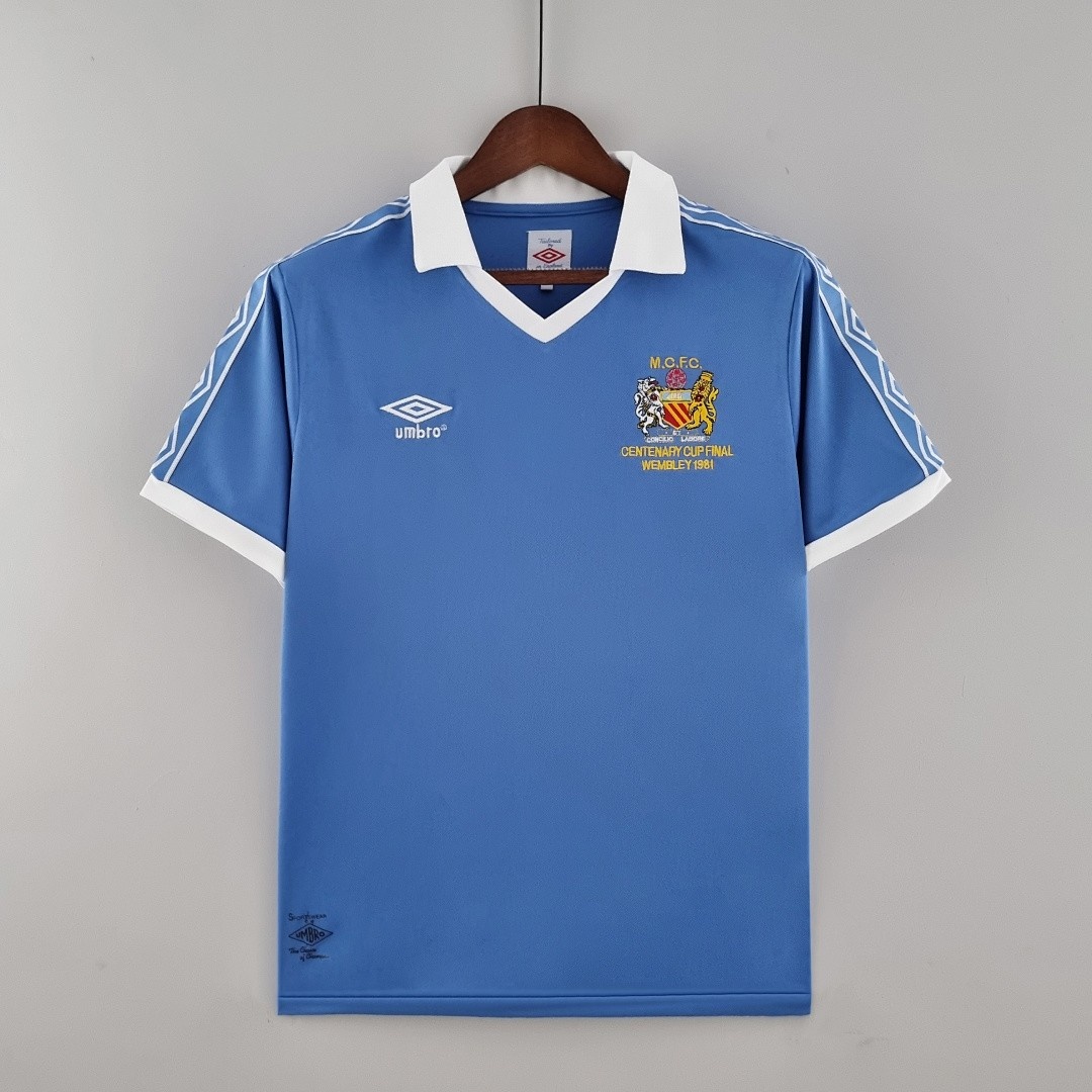 JER-3757_1 Retro Manchester City 81/82 Home Jersey - 图片 1