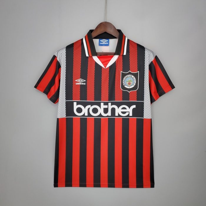 Manchester City 1994-1996 Away Retro Shirt - 图片 9