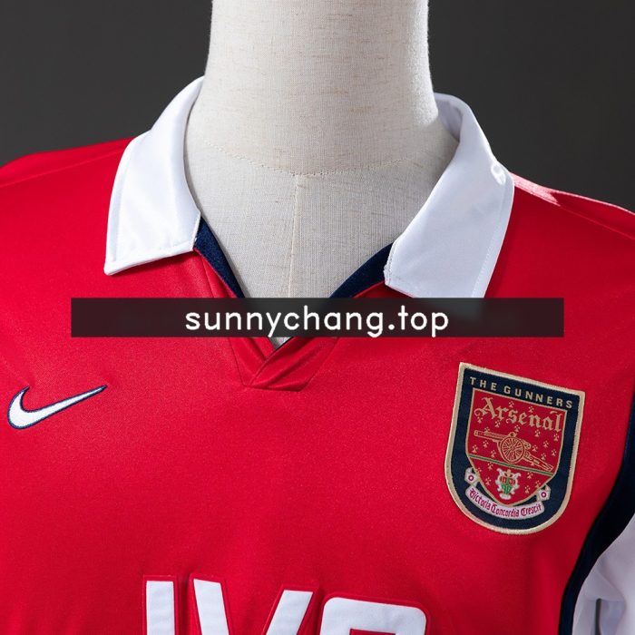 Arsenal 1998-1999 Home Retro Long Sleeve Jersey - 图片 7