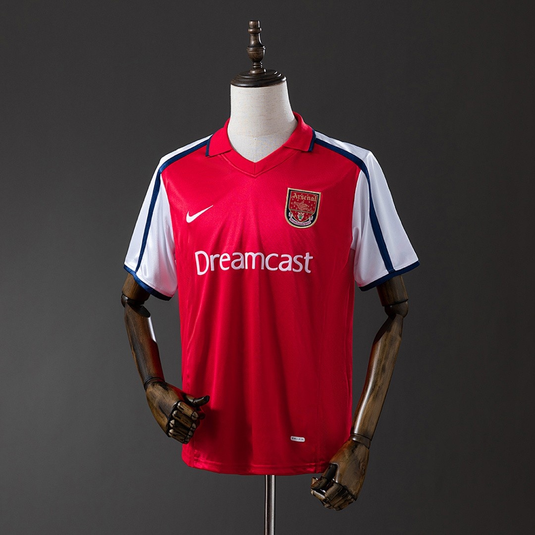 JER-3775_1 Arsenal 2001/2002 Home Retro Jersey - 图片 1