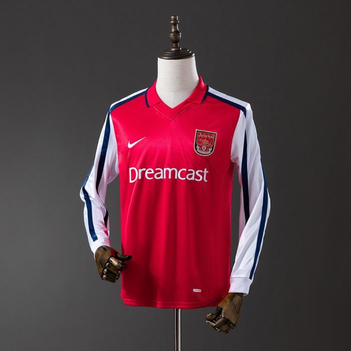 Arsenal 2001/2002 Home Long Sleeve Retro Jersey - 图片 9