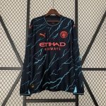 23/24 Manchester City Third Away Long Sleeve Jersey
