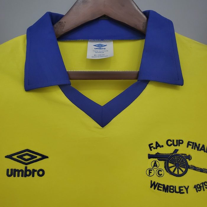 Arsenal 1971-1979 Away Yellow Retro Long Sleeve Jersey - 图片 6