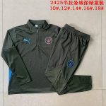 Manchester City 24/25 Half-Zip Kids Dark Green