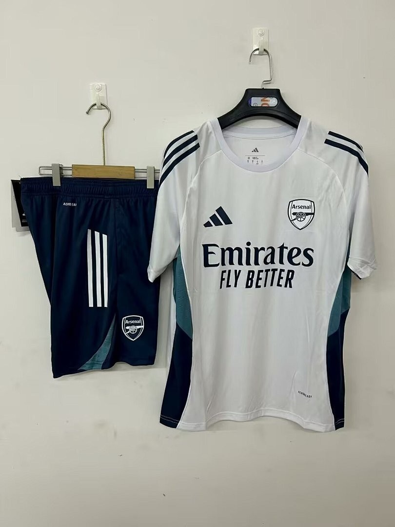 JER-3867_1 Arsenal 25/26 Training Jersey White - 图片 1