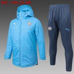 Manchester City Light Blue Cotton Jacket