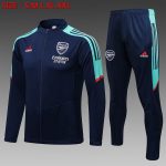 Arsenal 21-22 Champions League Blue Long Zip Jacket