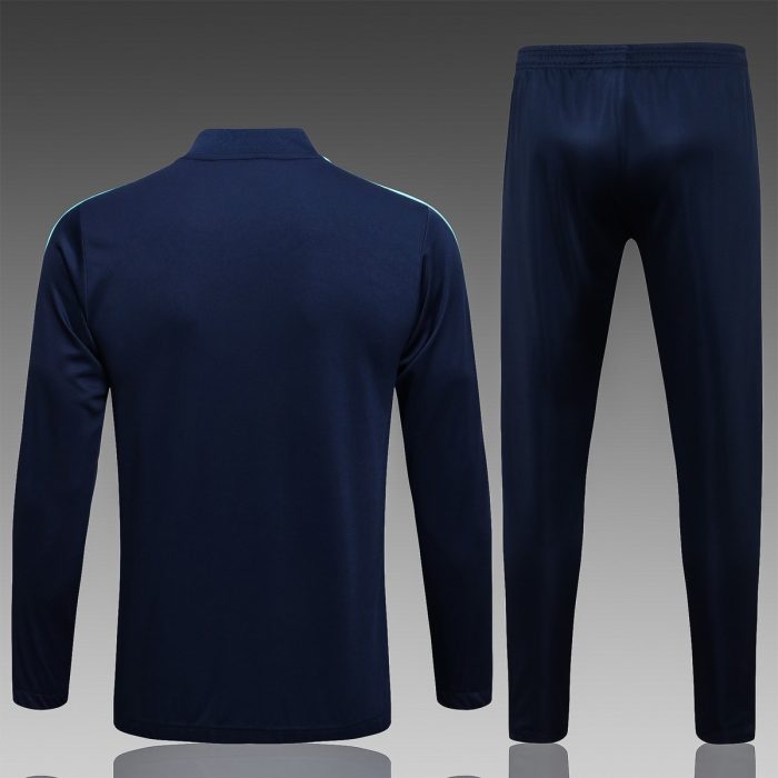 Arsenal 21-22 Champions League Blue Long Zip Jacket - 图片 2