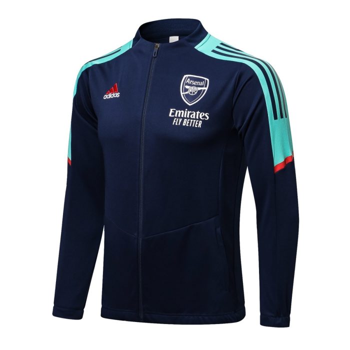 Arsenal 21-22 Champions League Blue Long Zip Jacket - 图片 3