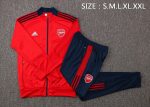 Arsenal 21-22 Red Long Zip Jacket (Royal Blue Zipper) - 图片 2