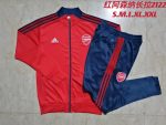 Arsenal 21-22 Red Long Zip Jacket (Royal Blue Zipper) - 图片 9