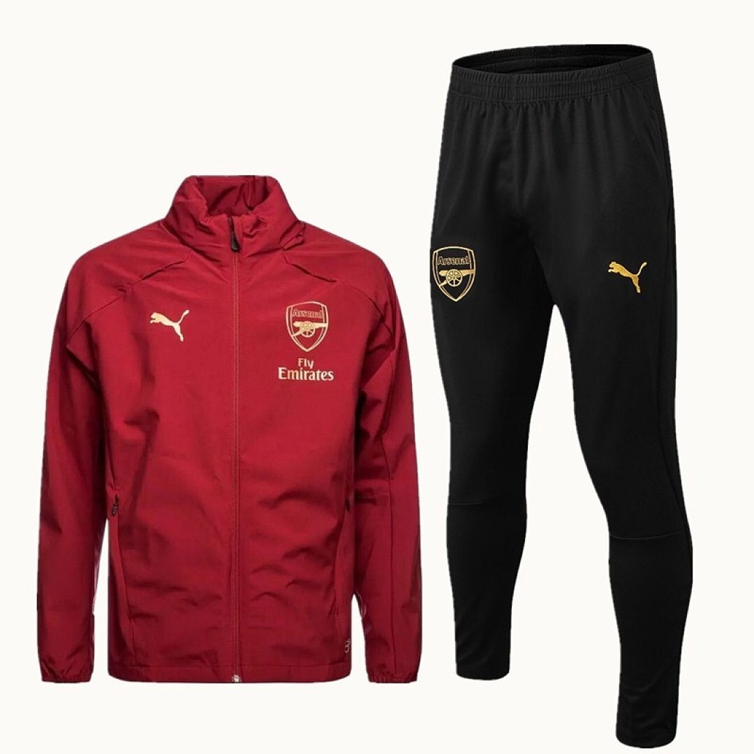 JER-3934_1 Arsenal 18-19 Red Windbreaker - 图片 1