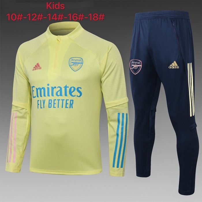 Arsenal 2021 Half-Zip Yellow Kids - 图片 2