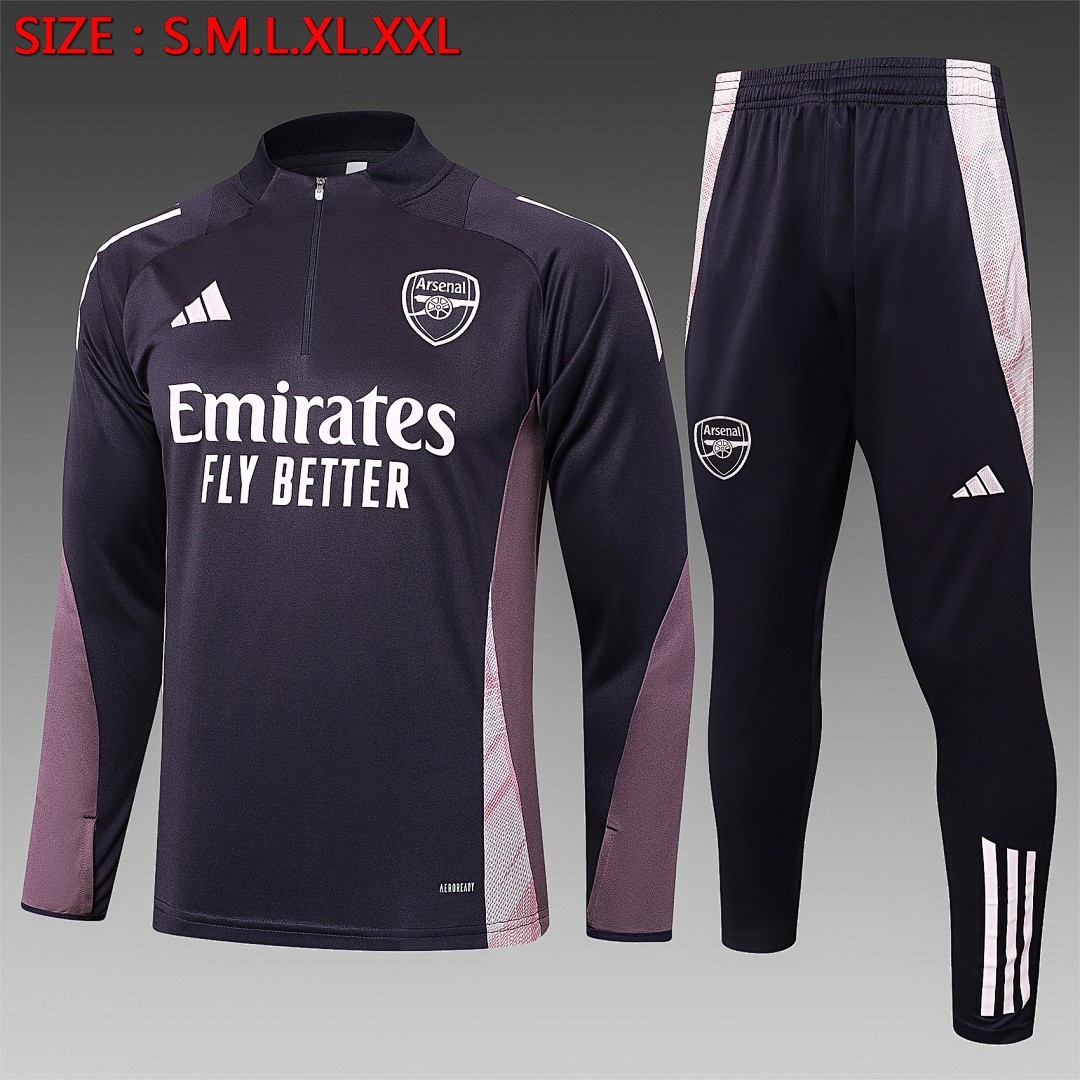JER-3954_1 Arsenal 24-25 Half-Zip Jacket Dark Gray - 图片 1