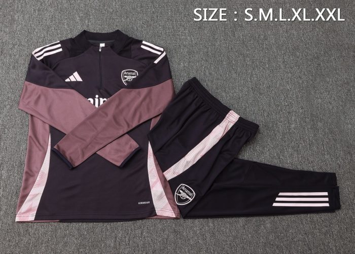 Arsenal 24-25 Half-Zip Jacket Dark Gray - 图片 2
