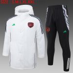 Arsenal 23-24 White Padded Jacket - 图片 2
