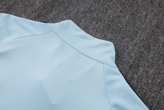 Manchester City Light Blue Half-Zip Jacket - 图片 5