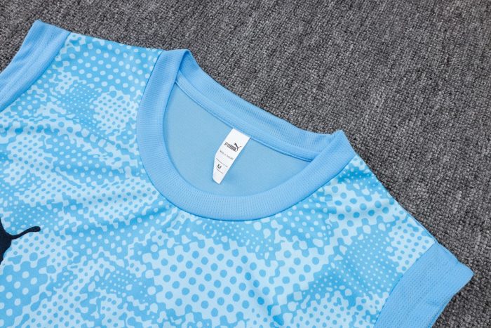 Manchester City Light Blue Splatter Vest - 图片 6