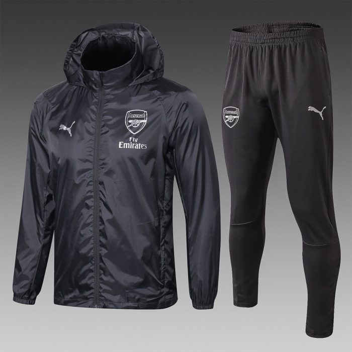 Arsenal 18-19 Grey Windbreaker - 图片 5