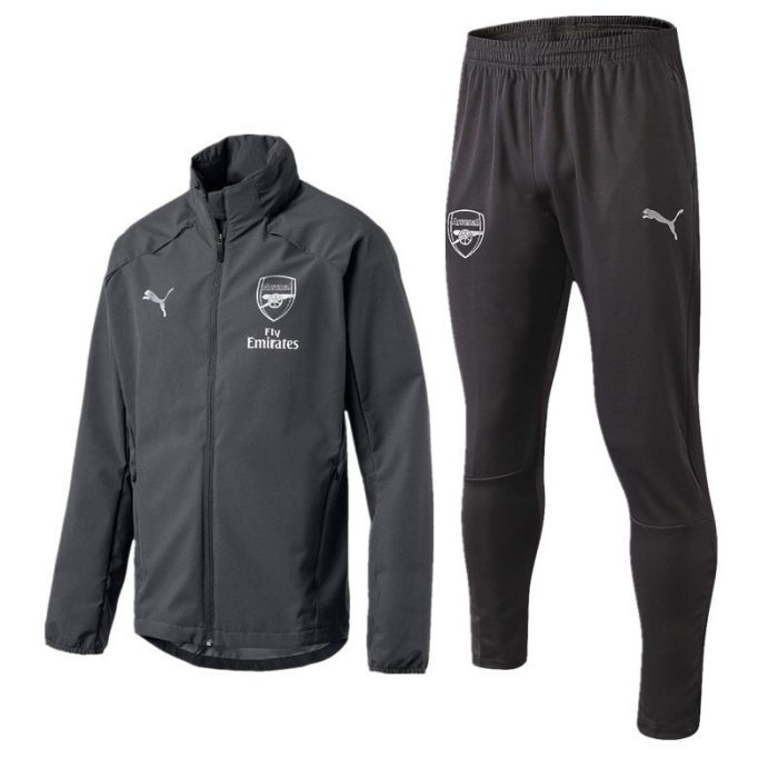 Arsenal 18-19 Grey Windbreaker - 图片 6