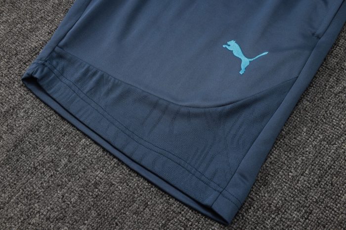 Manchester City 24-25 Light Blue Splatter Short Sleeve Training Shirt - 图片 3