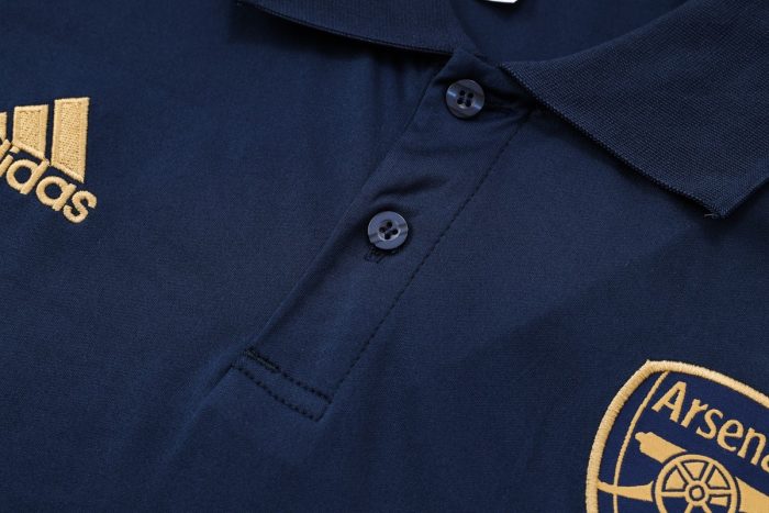 Arsenal 23-24 Polo Shirt Navy Blue - 图片 6