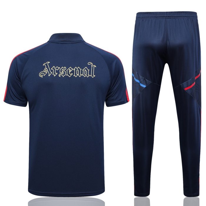 Arsenal 23-24 Polo Shirt Navy Blue - 图片 7