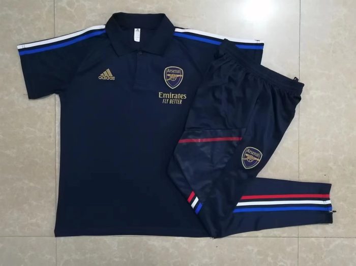 Arsenal 23-24 Polo Shirt Navy Blue - 图片 9