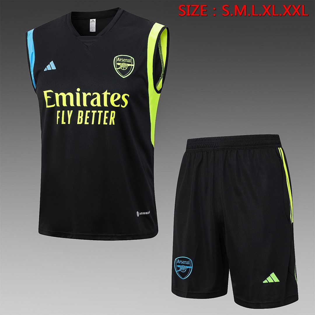JER-3980_1 Arsenal 23-24 Black Vest - 图片 1
