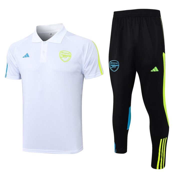 Arsenal 23-24 White Polo - 图片 8