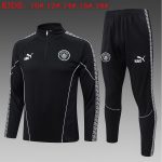 Manchester City Kids Black Half-Zip Jacket - 图片 2