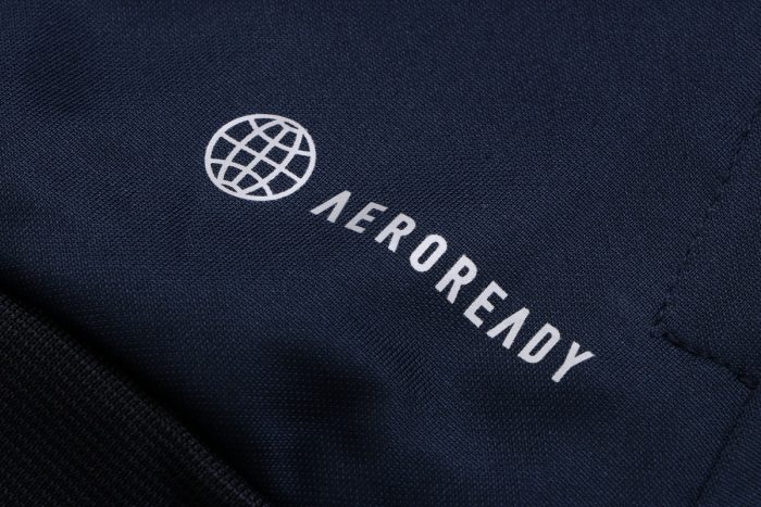 Arsenal 22/23 Long Zipper Jacket Navy Blue - 图片 6