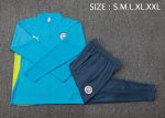 Manchester City 24/25 Player Version Lake Blue Half-Zip Jacket - 图片 2