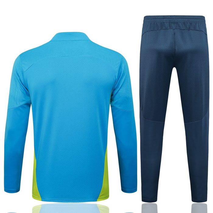 Manchester City 24/25 Player Version Lake Blue Half-Zip Jacket - 图片 7