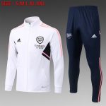 Arsenal 22/23 White Long Zip Jacket